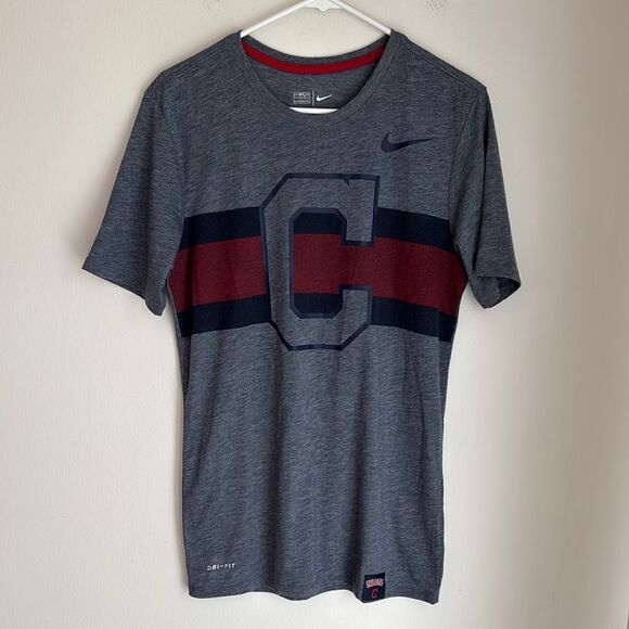 NIKE DRI-FIT MLB TEAM APPAREL CLEVELAND INDIANS T-SHIRT MENS WOMENS SMALL EUC! - Picture 1 of 6